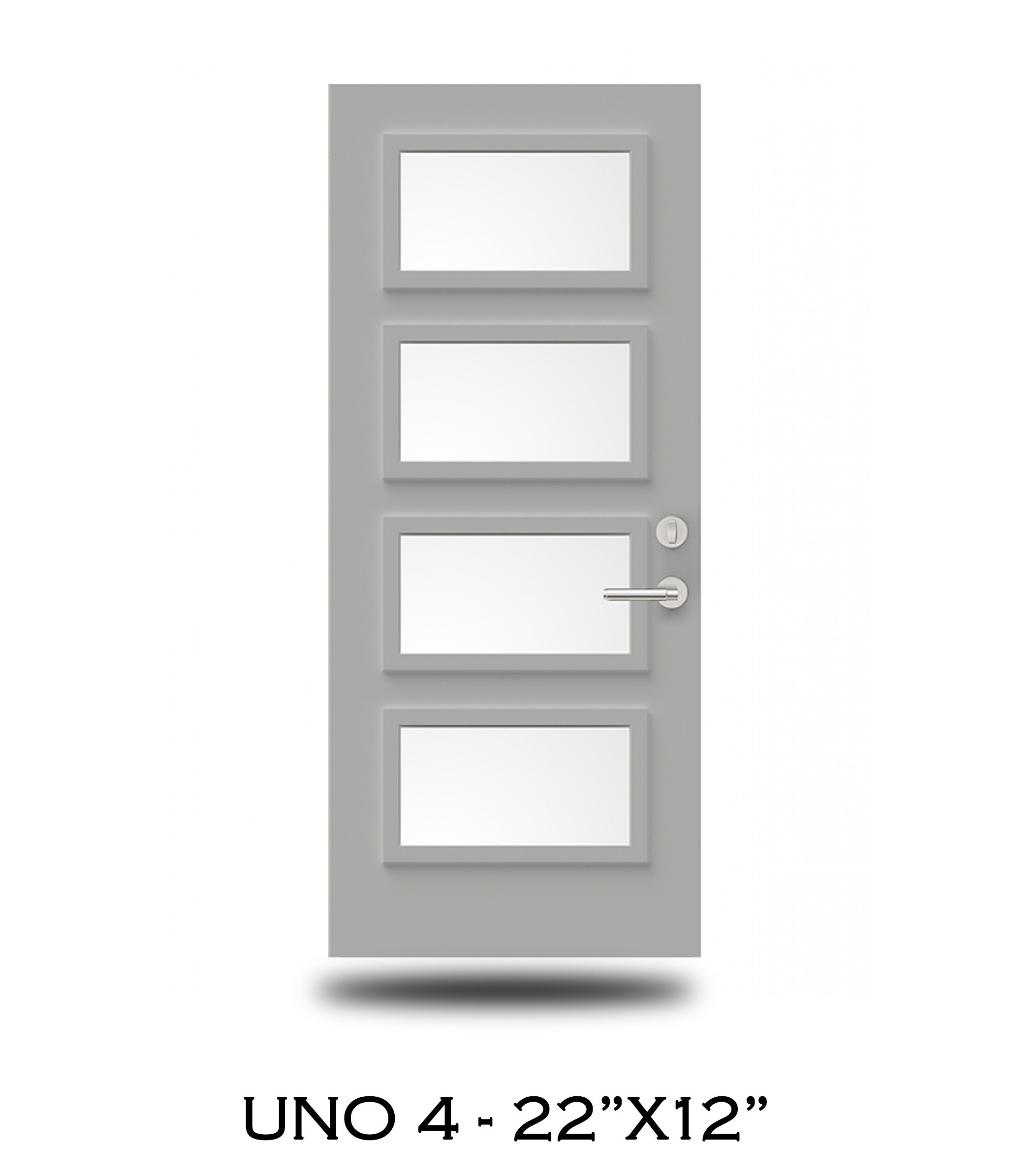 Novatech steel door slab sample 28 — available through Trust Build Ontario