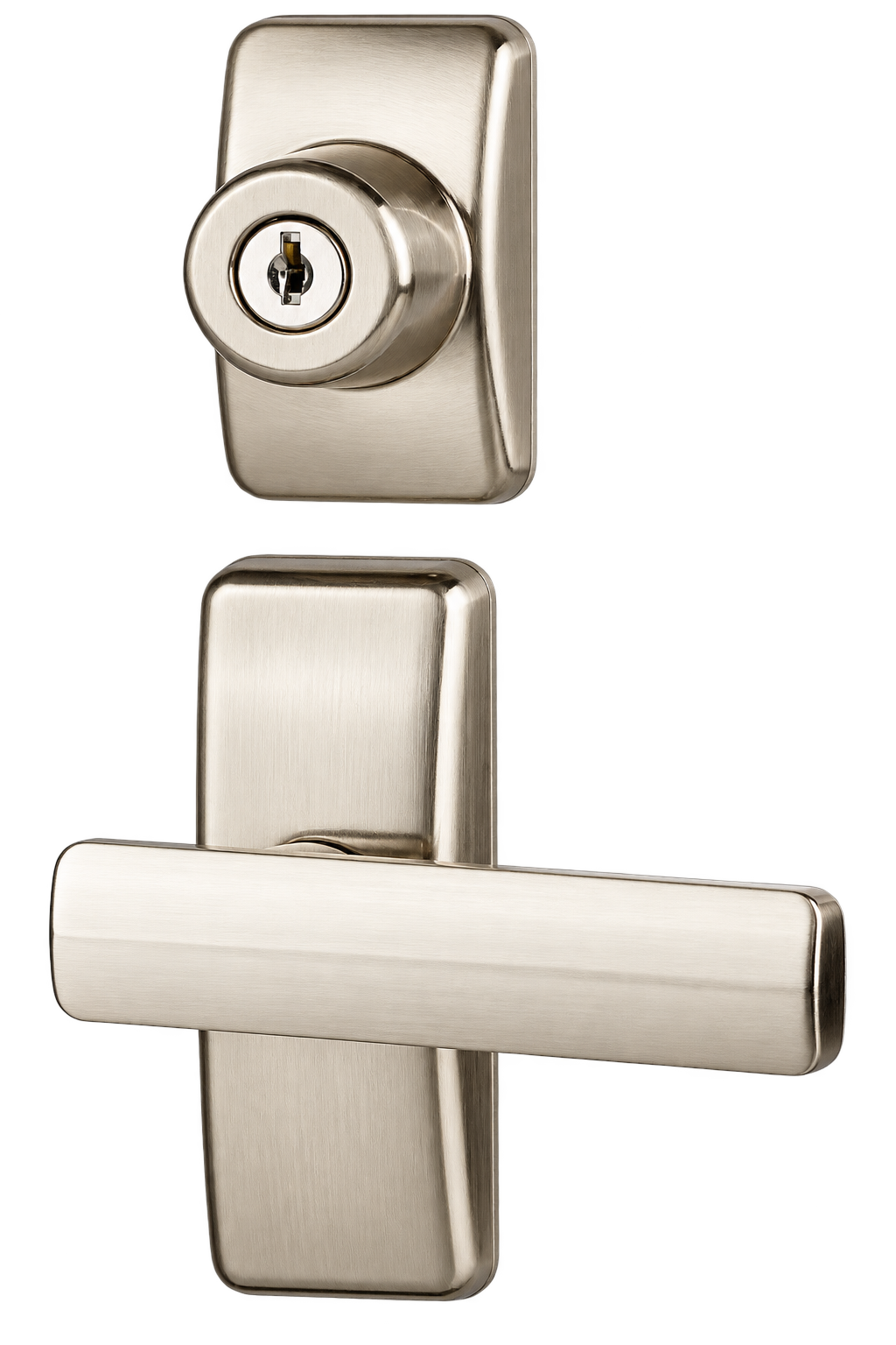 Interior handle set, satin nickel — TBSTDR13