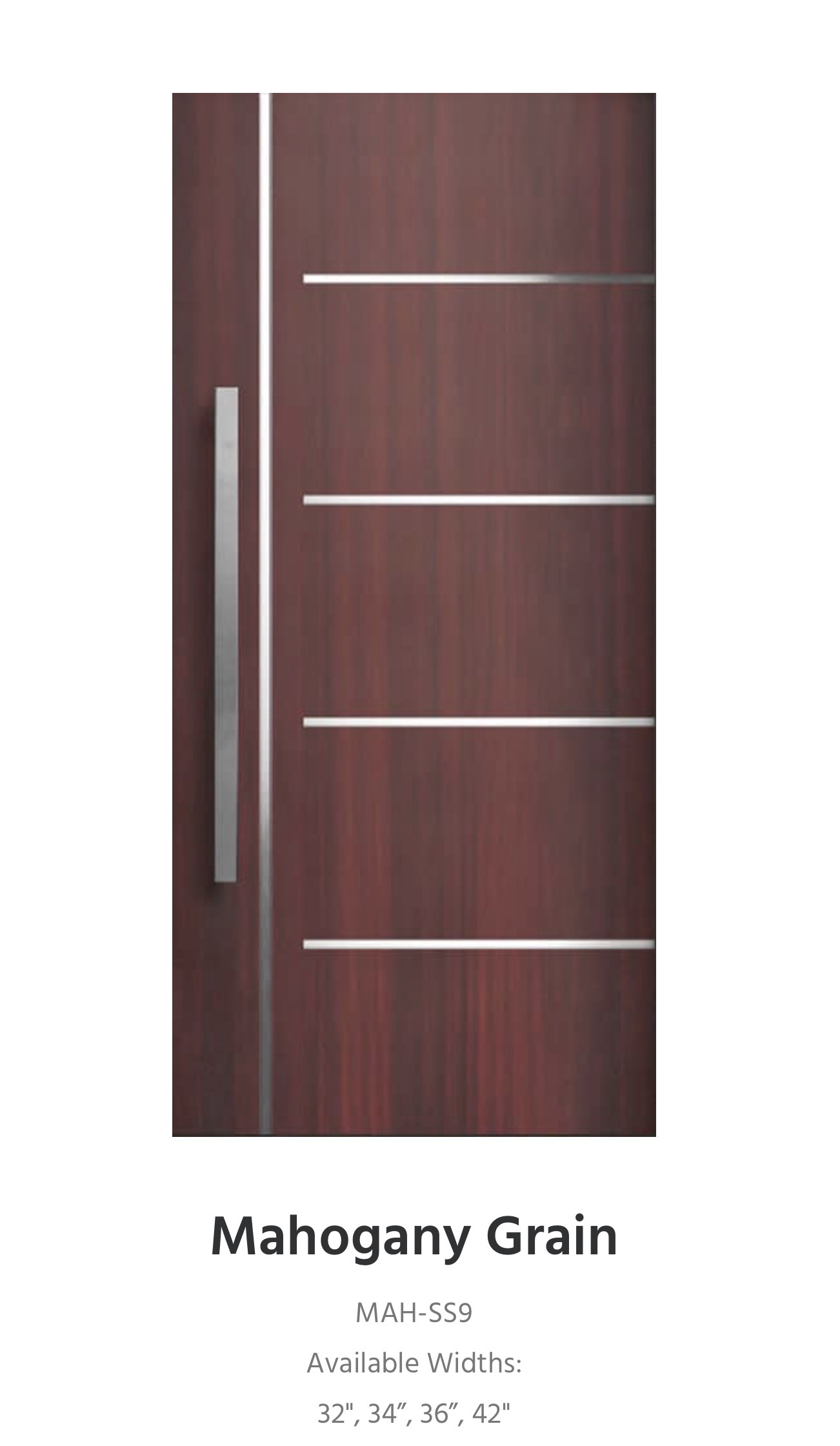 Fiberglass door slab sample 62 — available through Trust Build Ontario
