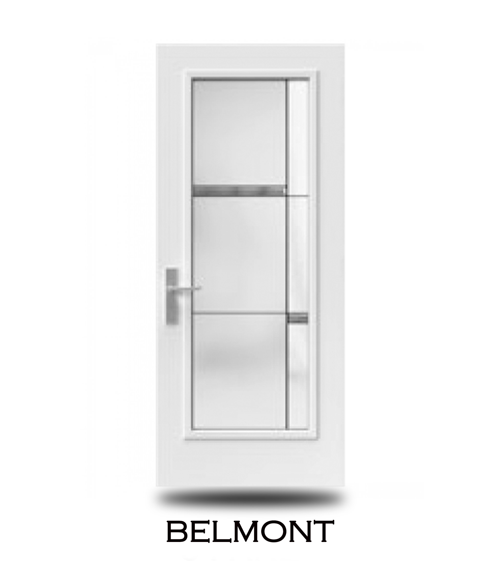 Decorative glass insert design 11 for steel entry doors — Trust Build Ontario