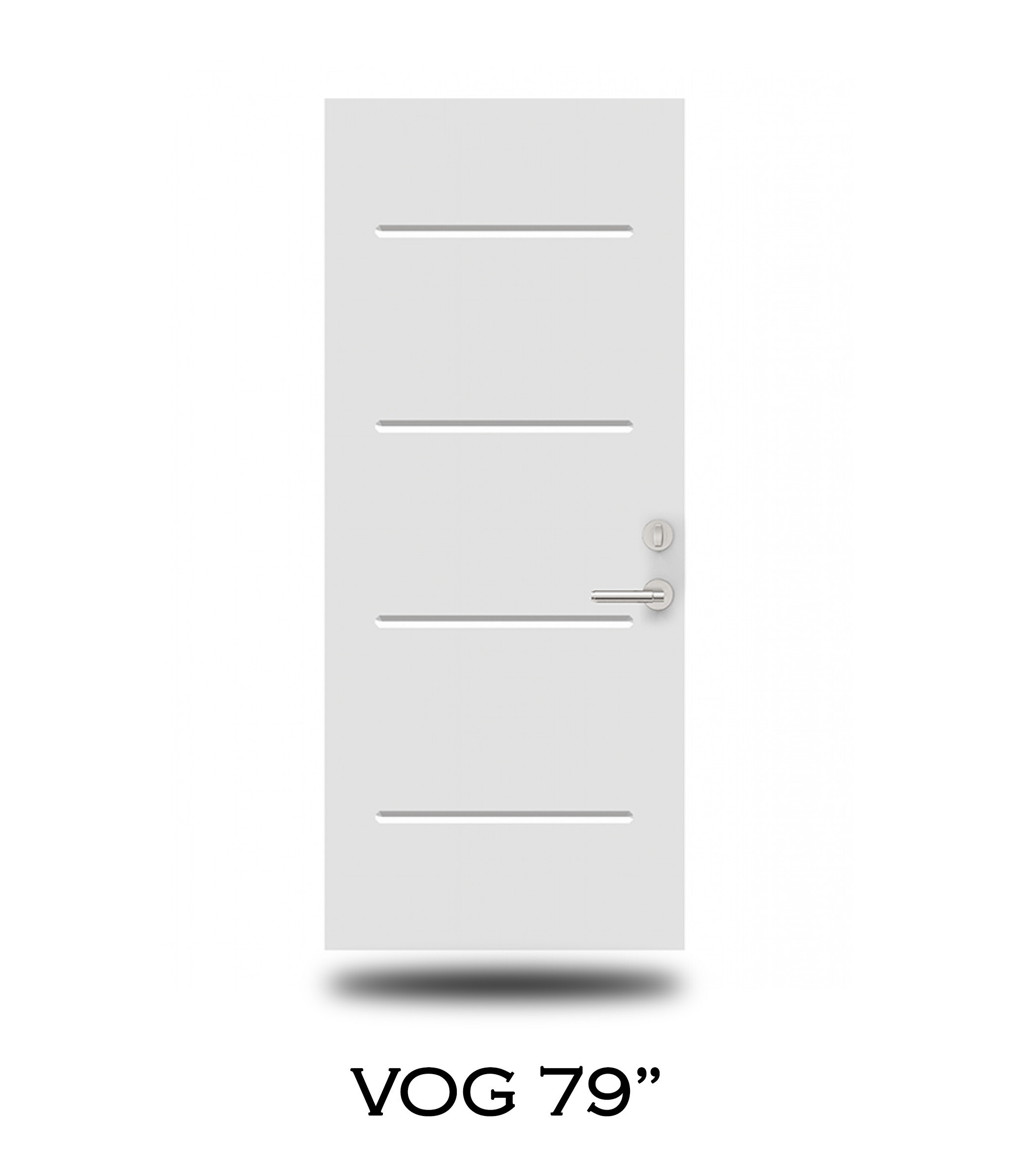Novatech steel door slab sample 43 — available through Trust Build Ontario
