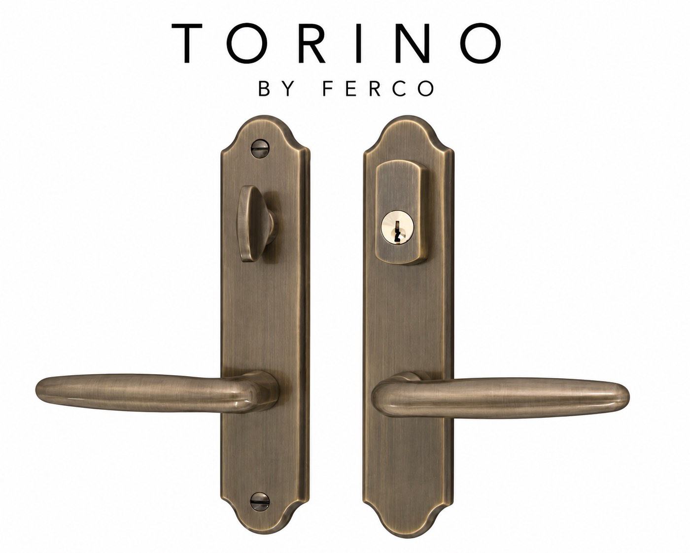 Ferco Torino handle set in antique brass