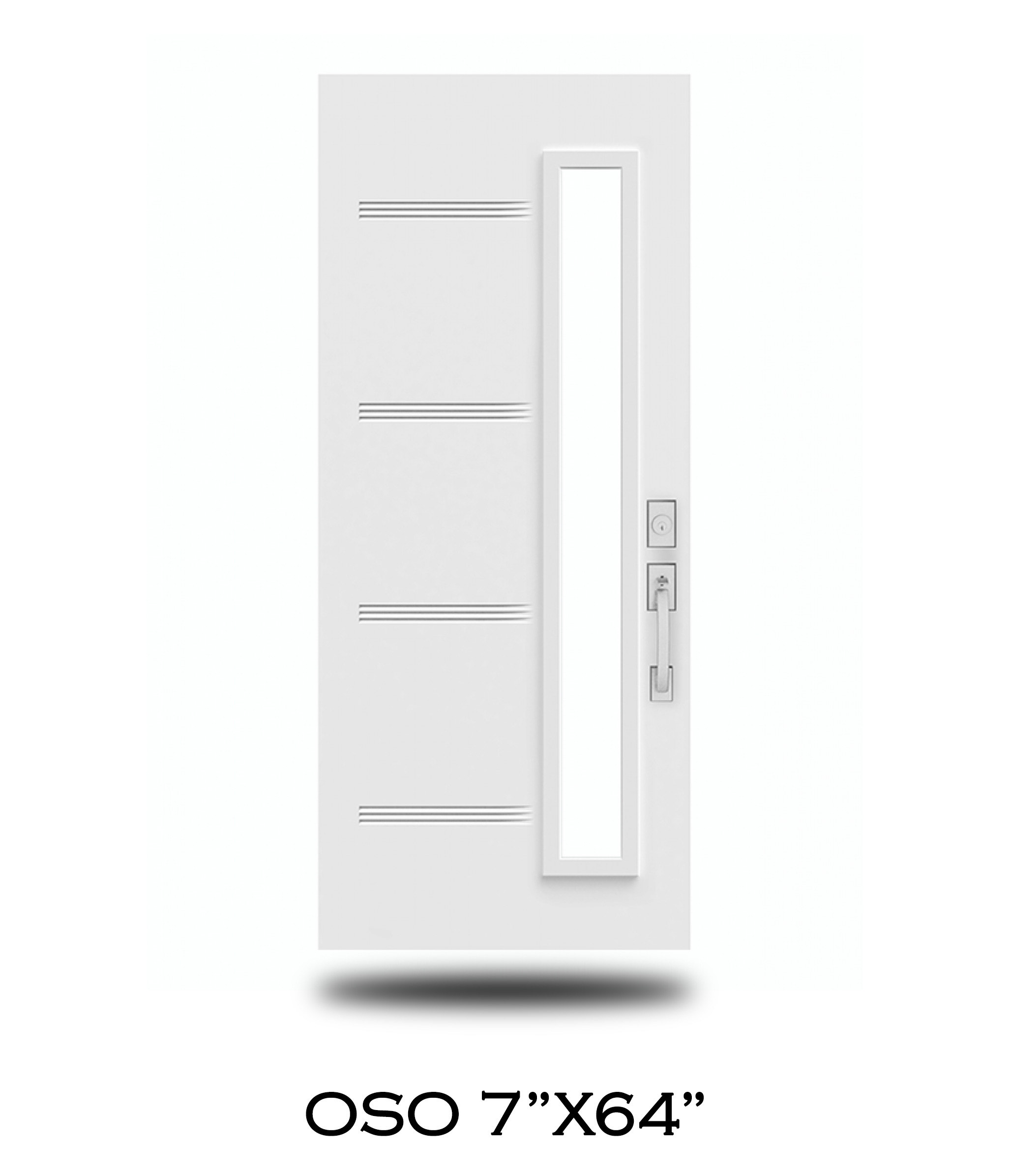Novatech steel door slab sample 34 — available through Trust Build Ontario