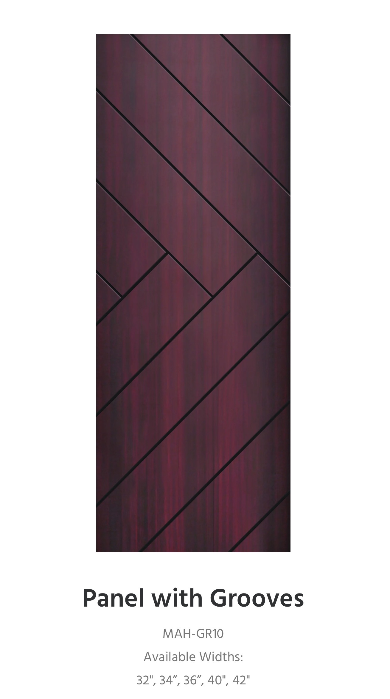 Fiberglass door slab sample 56 — available through Trust Build Ontario