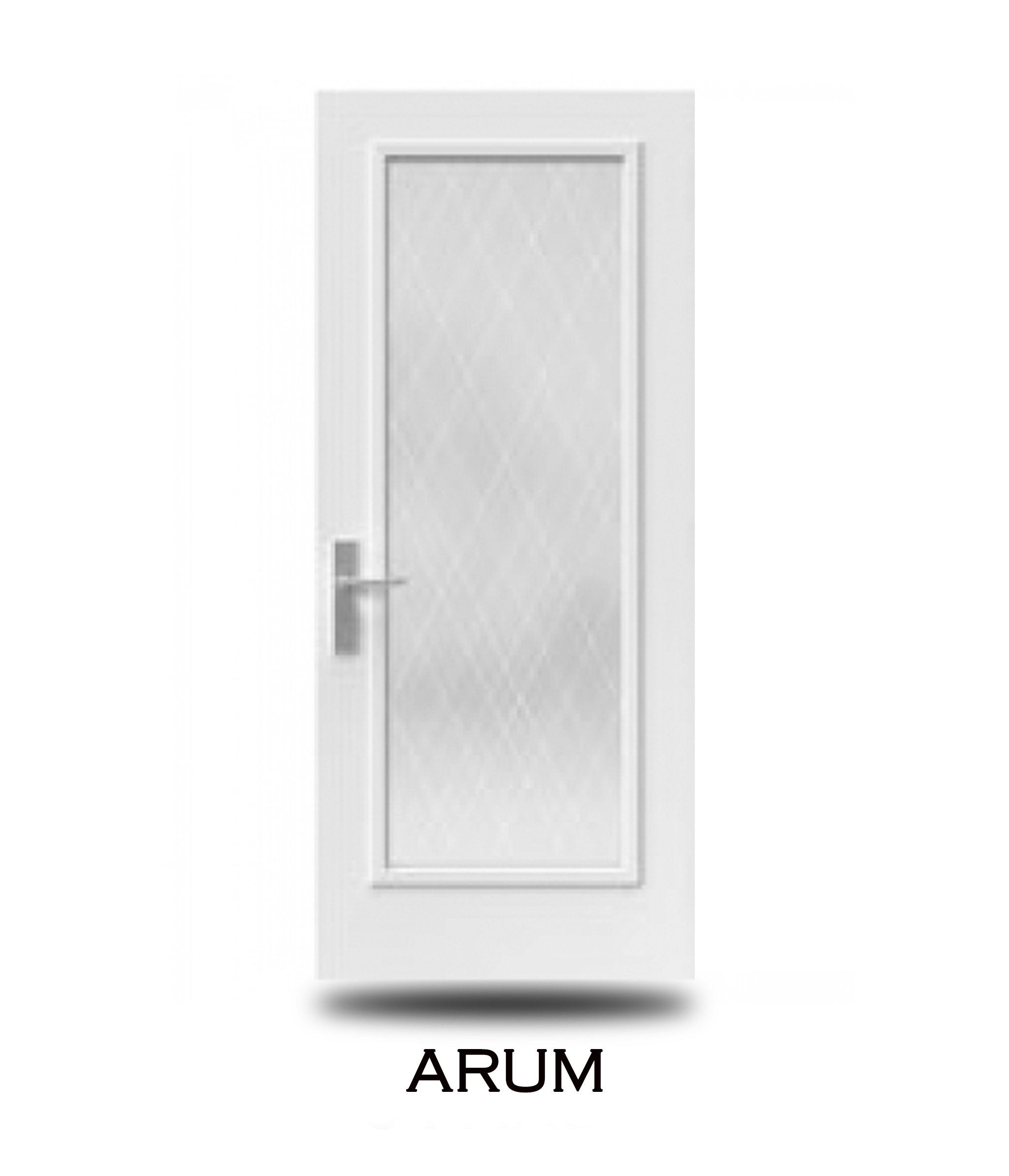 Decorative glass insert design 09 for steel entry doors — Trust Build Ontario
