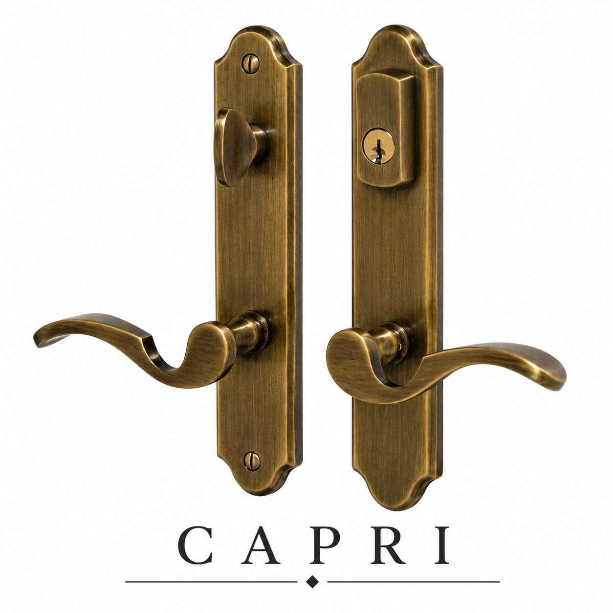 Ferco Capri handle set in antique brass