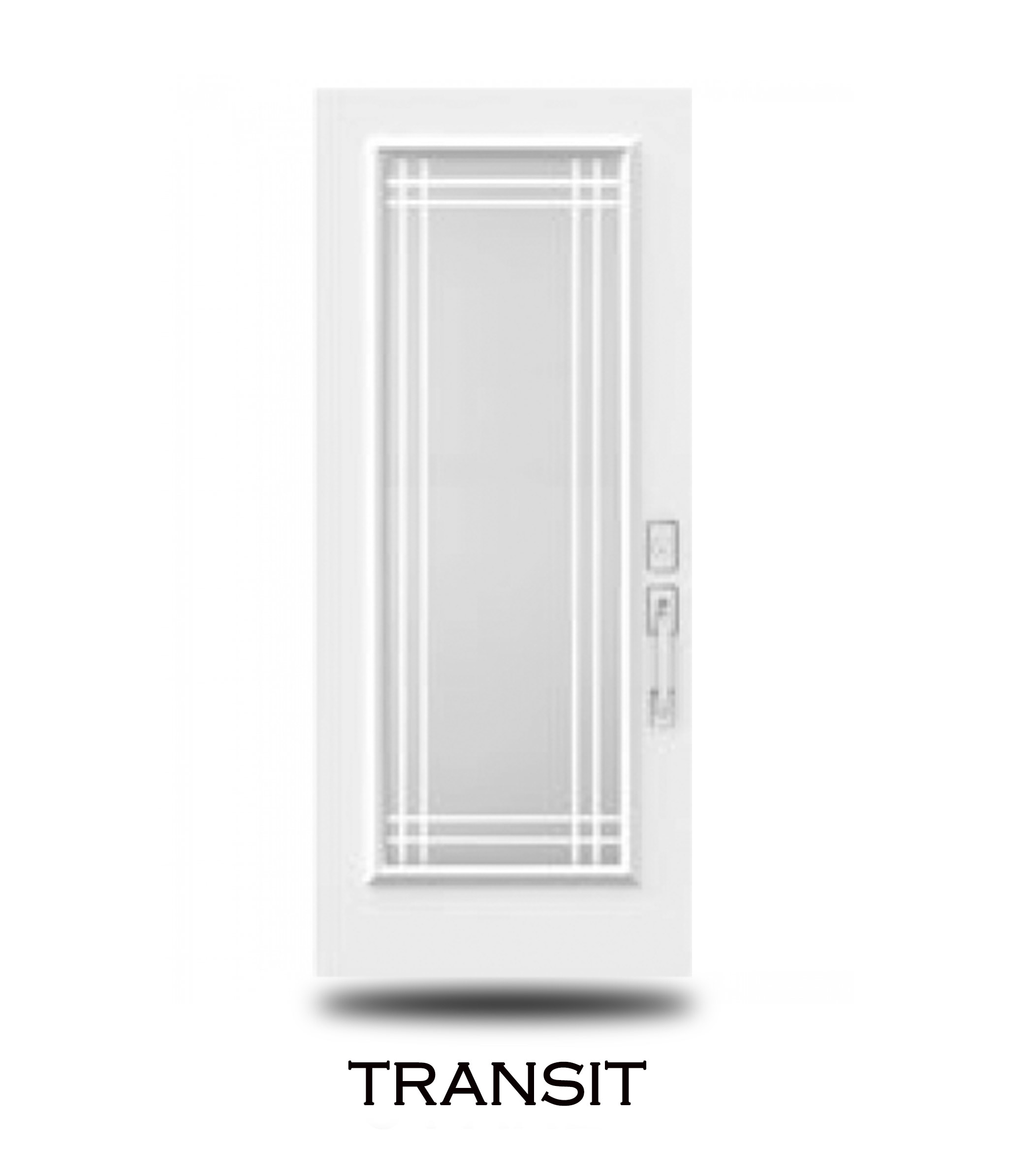 Decorative glass insert design 19 for steel entry doors — Trust Build Ontario