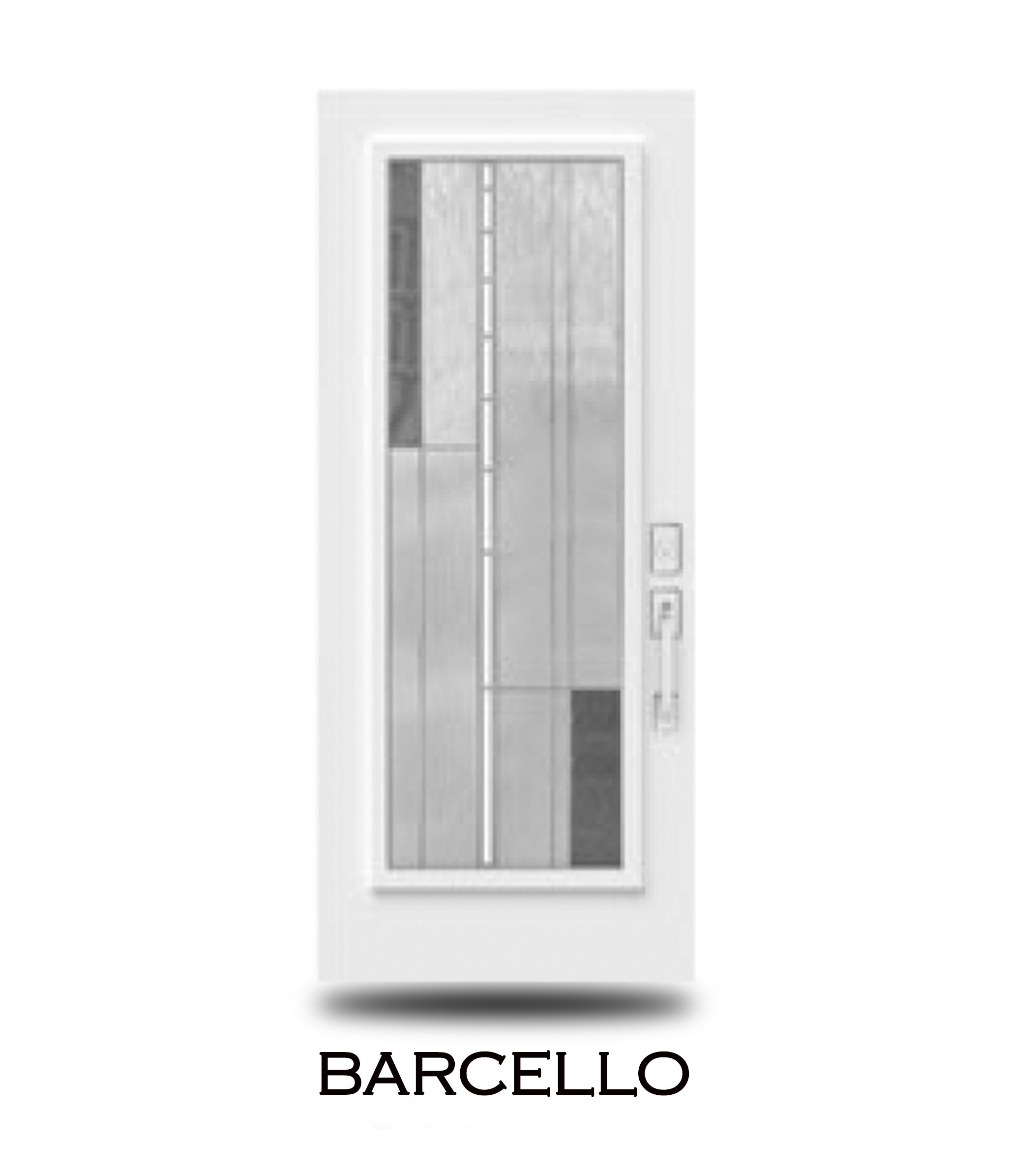 Decorative glass insert design 21 for steel entry doors — Trust Build Ontario