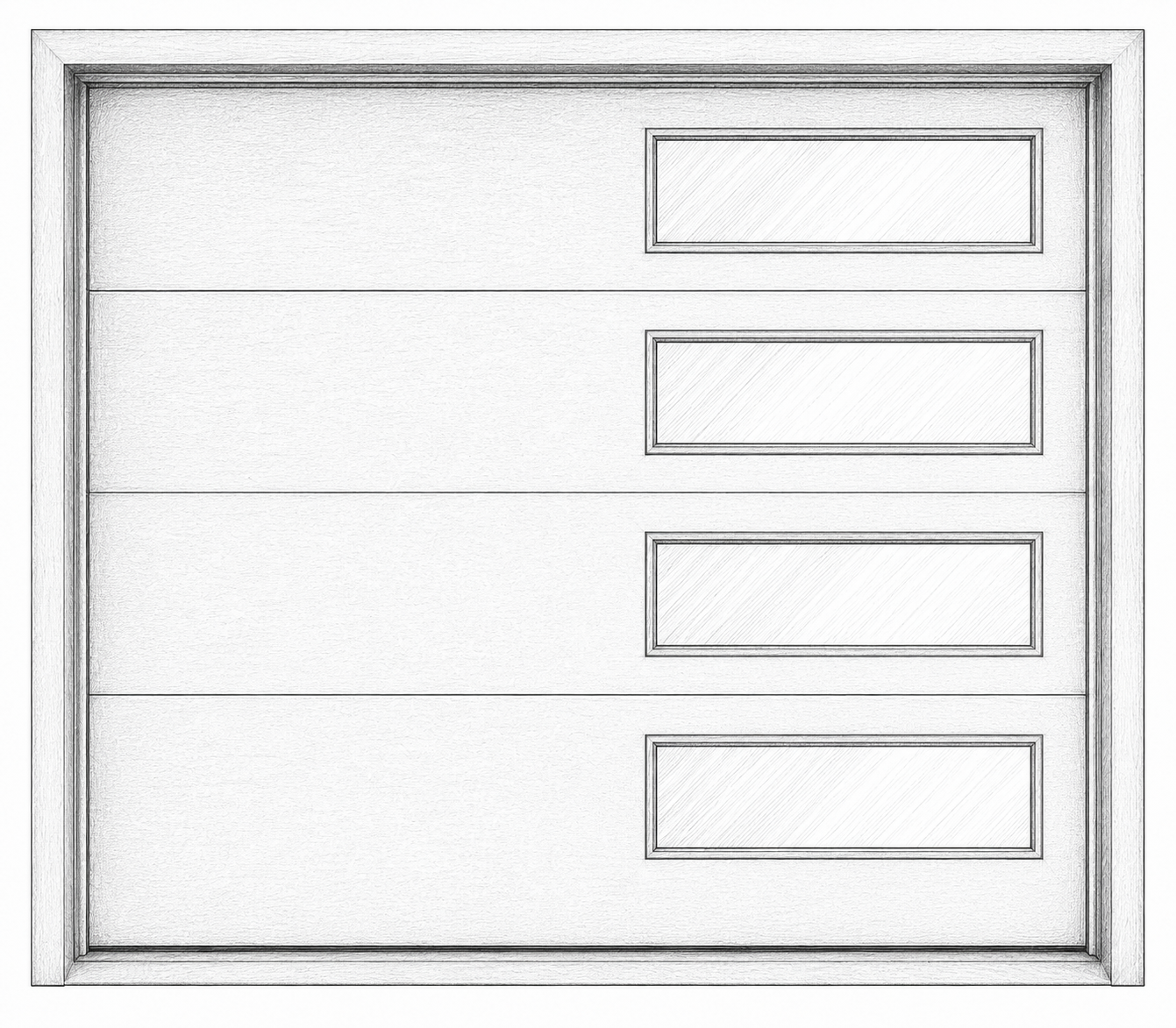 Modern insulated garage door installed on a GTA home