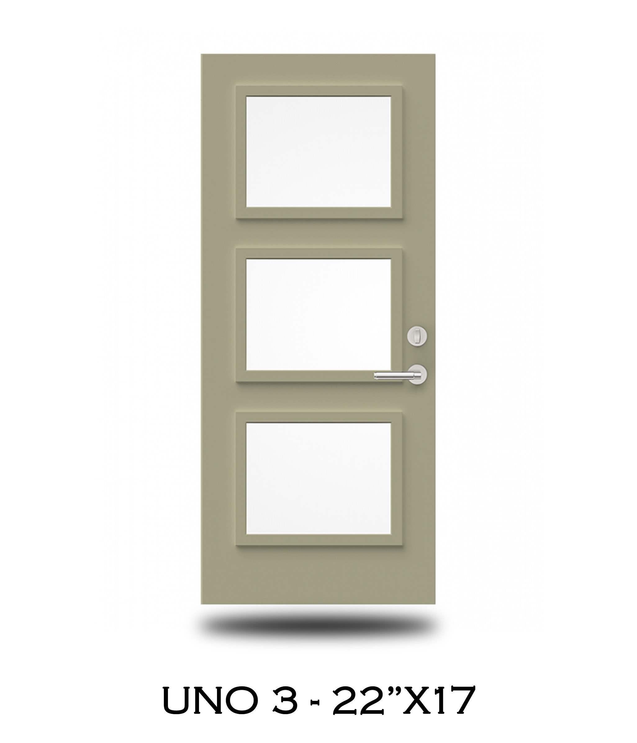 Novatech steel door slab sample 29 — available through Trust Build Ontario