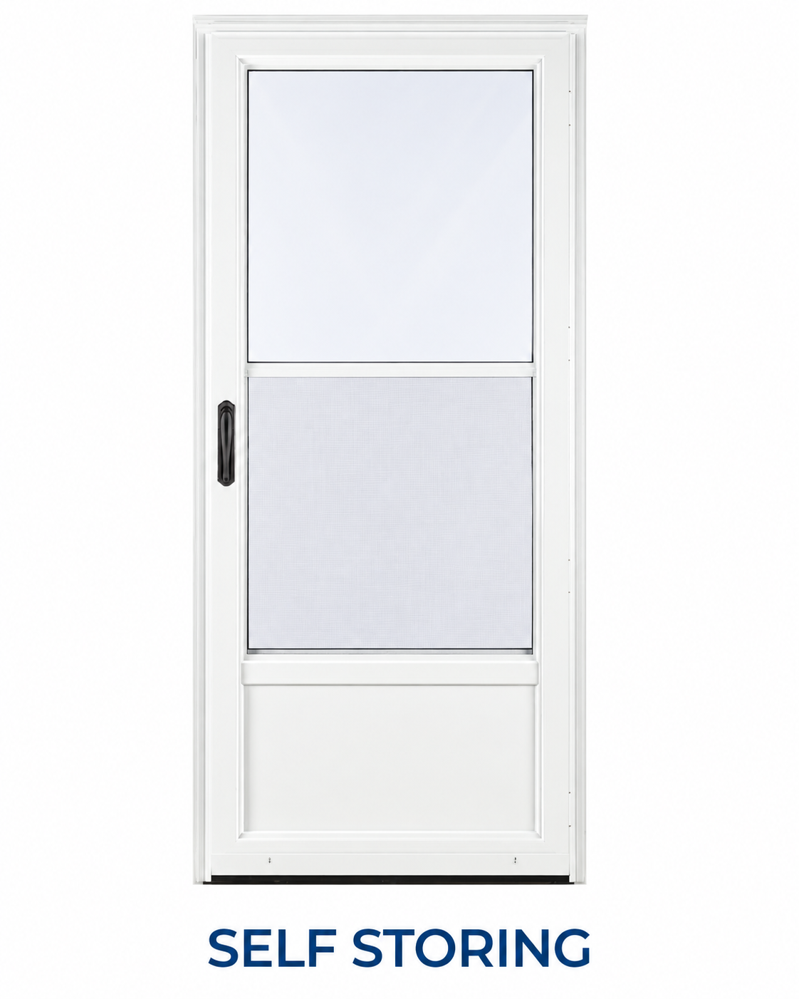 Self-Storing storm door style — Trust Build Ontario