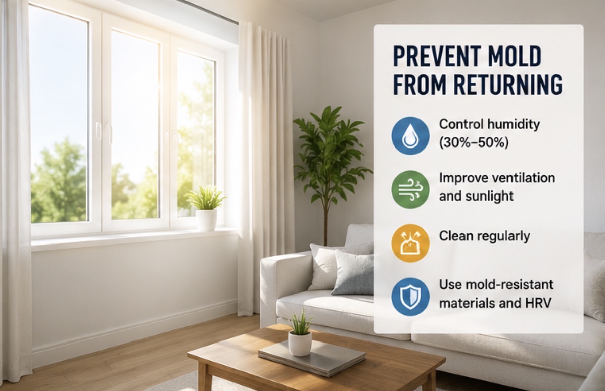 Energy-efficient replacement windows reducing condensation in a Southern Ontario home