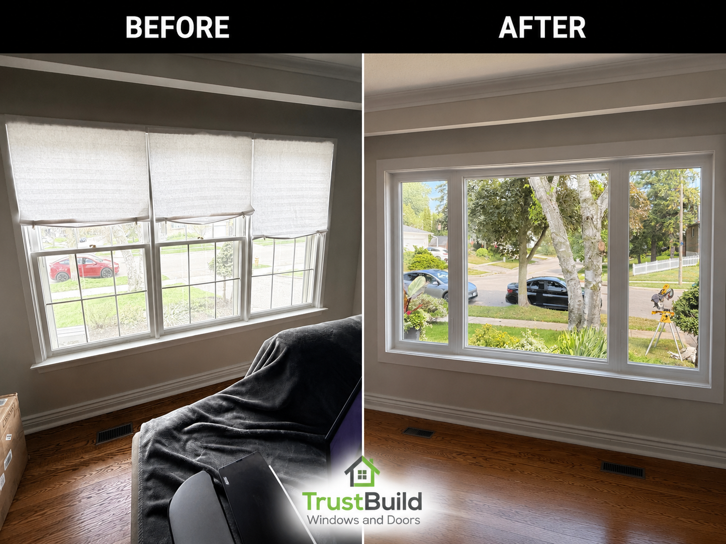 A Scarborough Living Room Window Reproportioned, Without a Mark Left on the Plaster