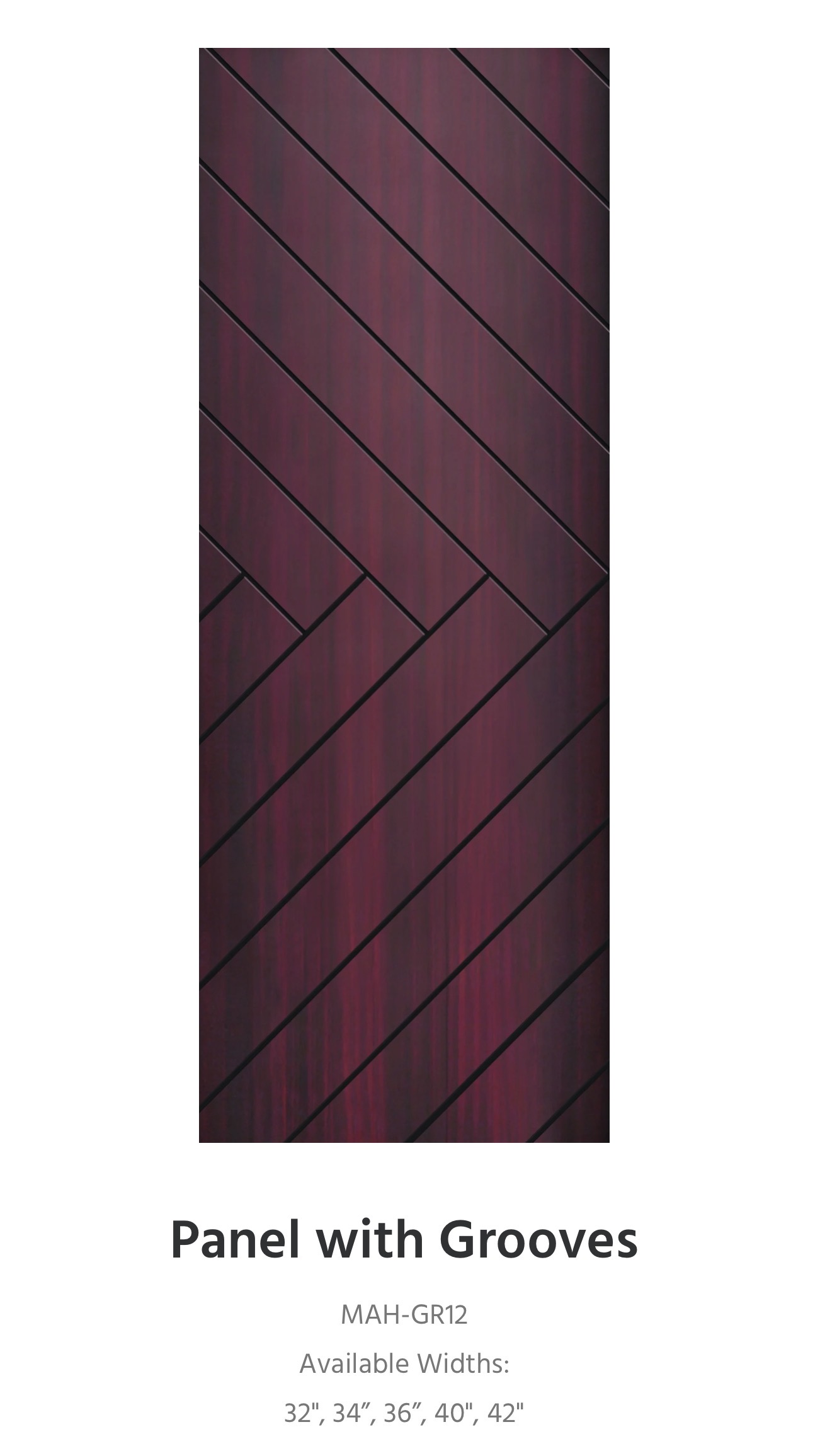 Fiberglass door slab sample 58 — available through Trust Build Ontario