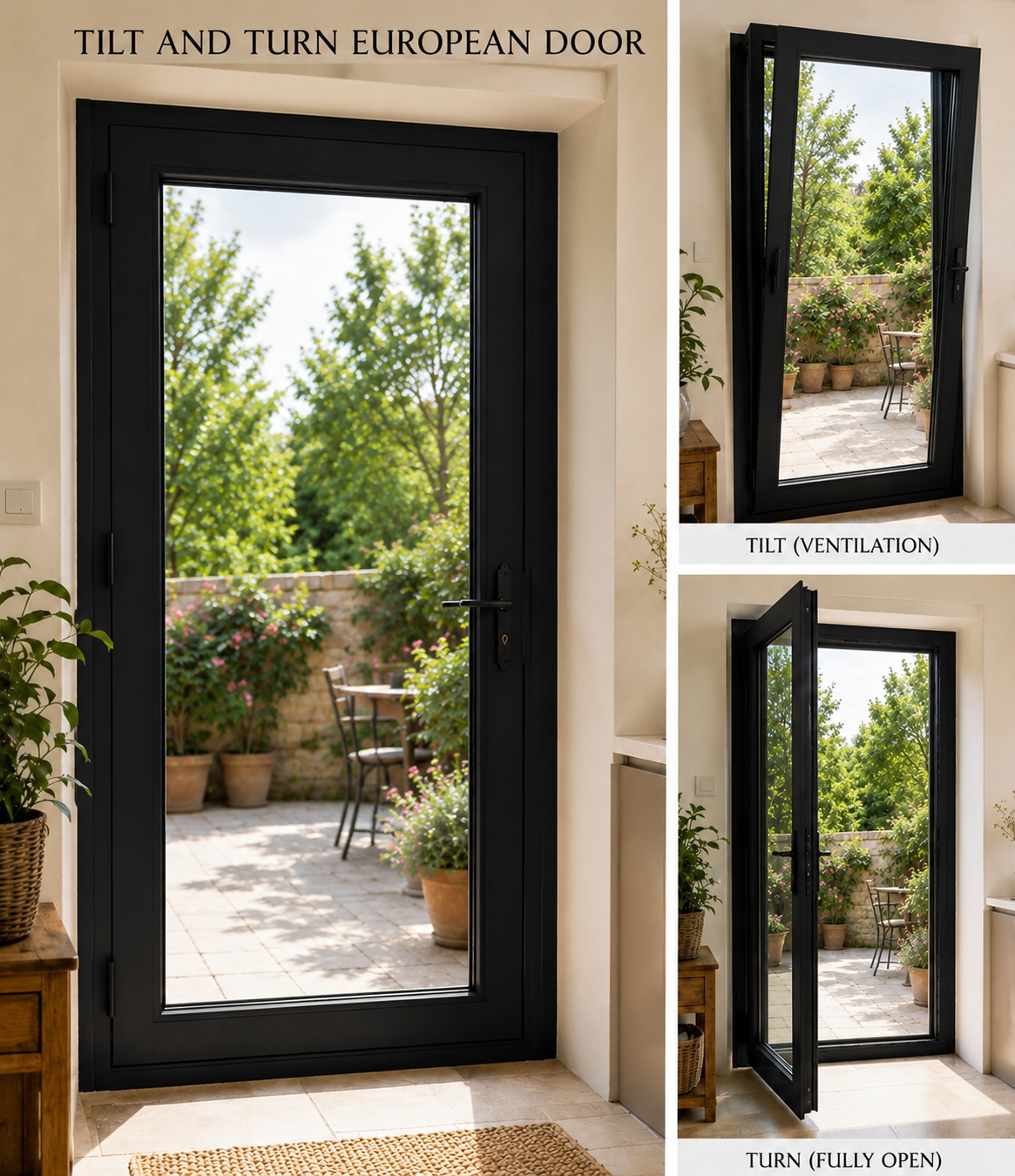 Tilt and Turn Doors installed by Trust Build Windows and Doors in Ontario