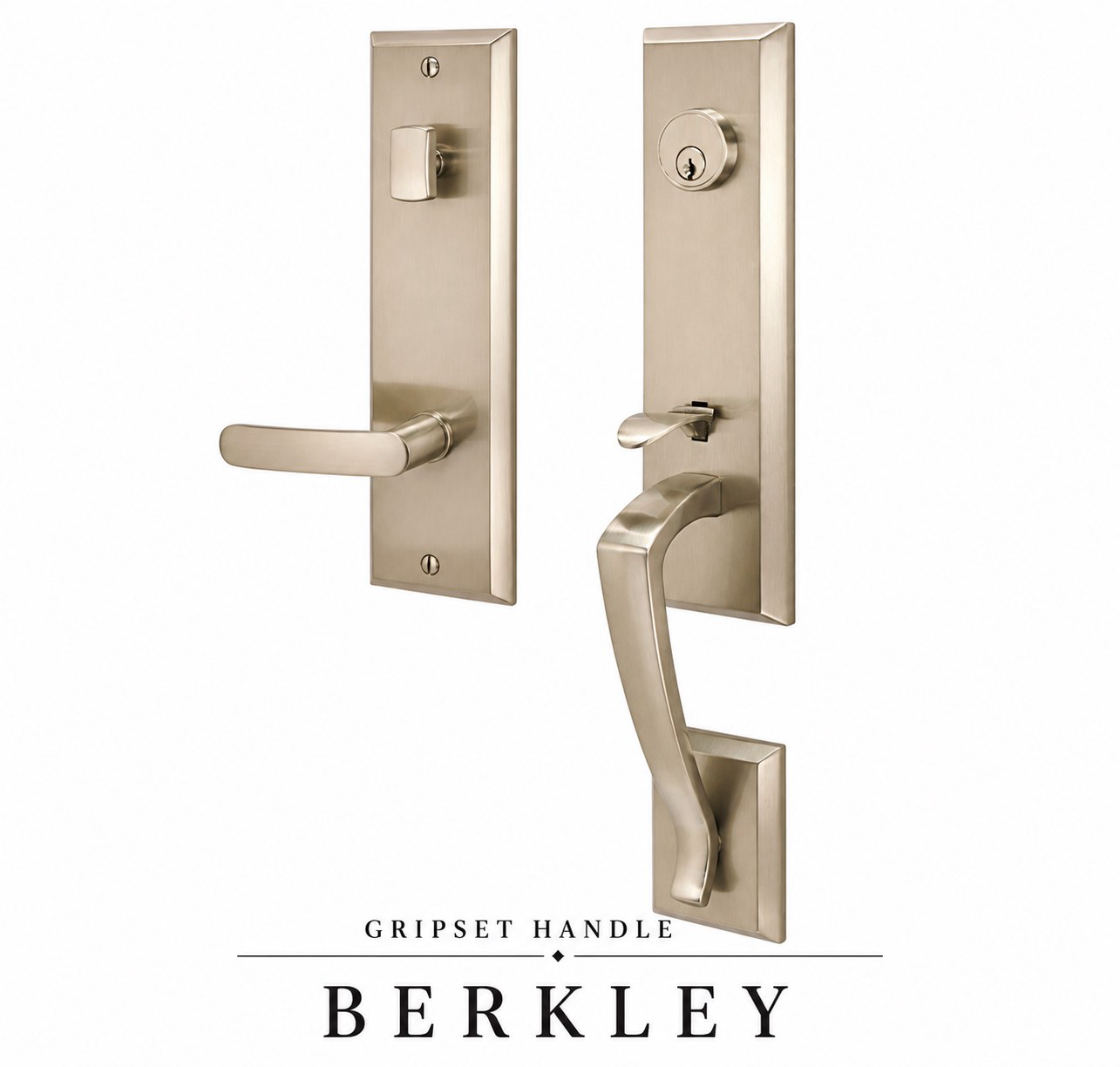 Ferco Berkley pull handle set in satin nickel
