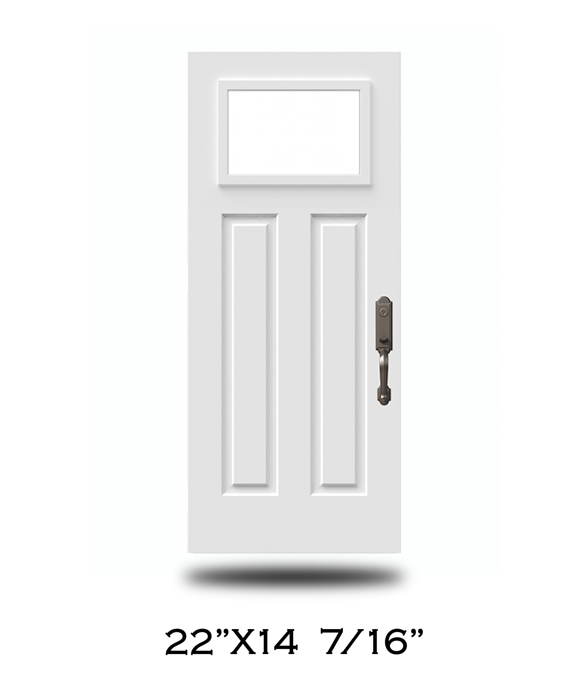 Novatech steel door slab sample 23 — available through Trust Build Ontario
