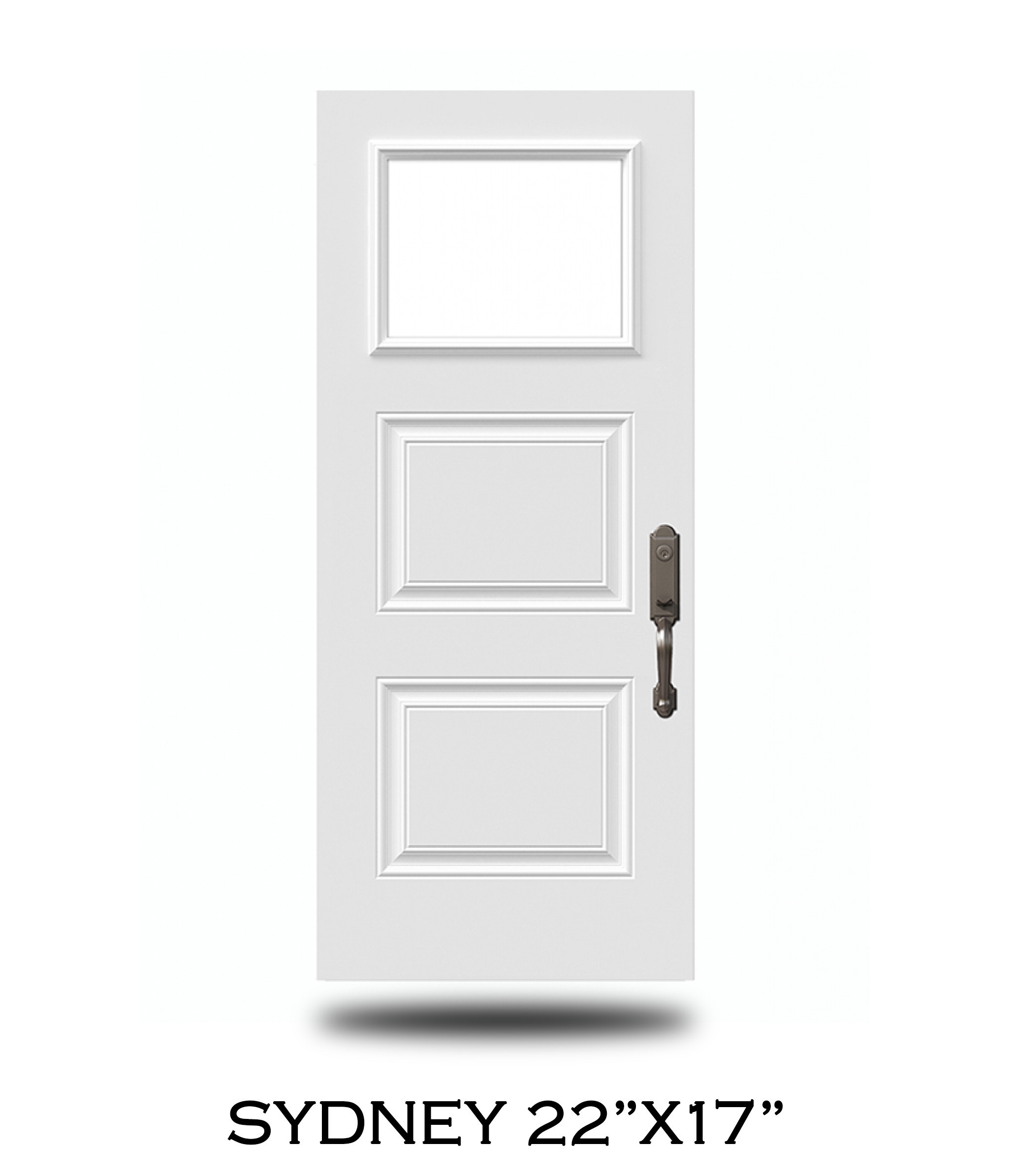 Novatech steel door slab sample 39 — available through Trust Build Ontario
