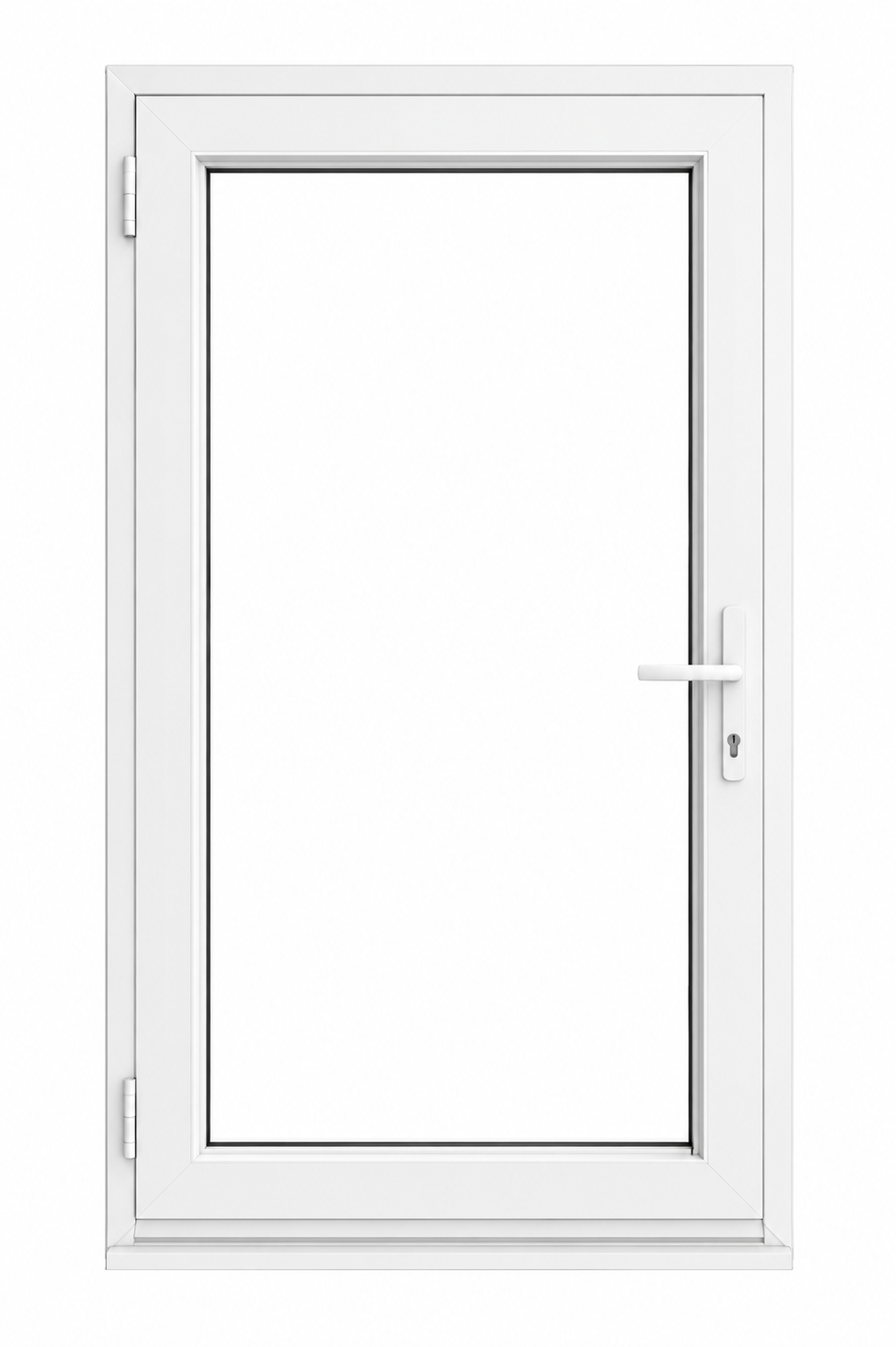 European tilt and turn patio door with black exterior — Ontario installation