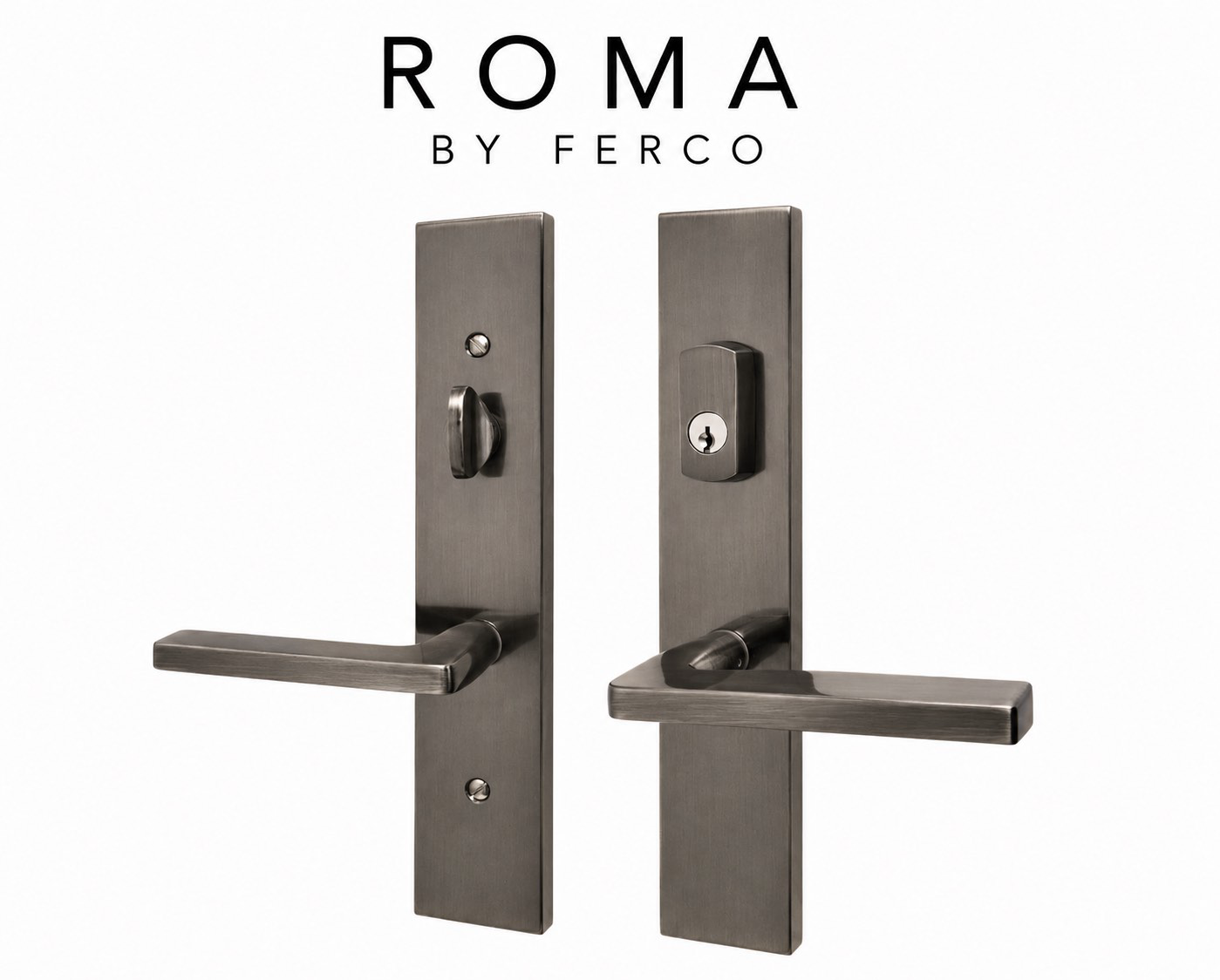 Ferco Roma handle set in satin nickel