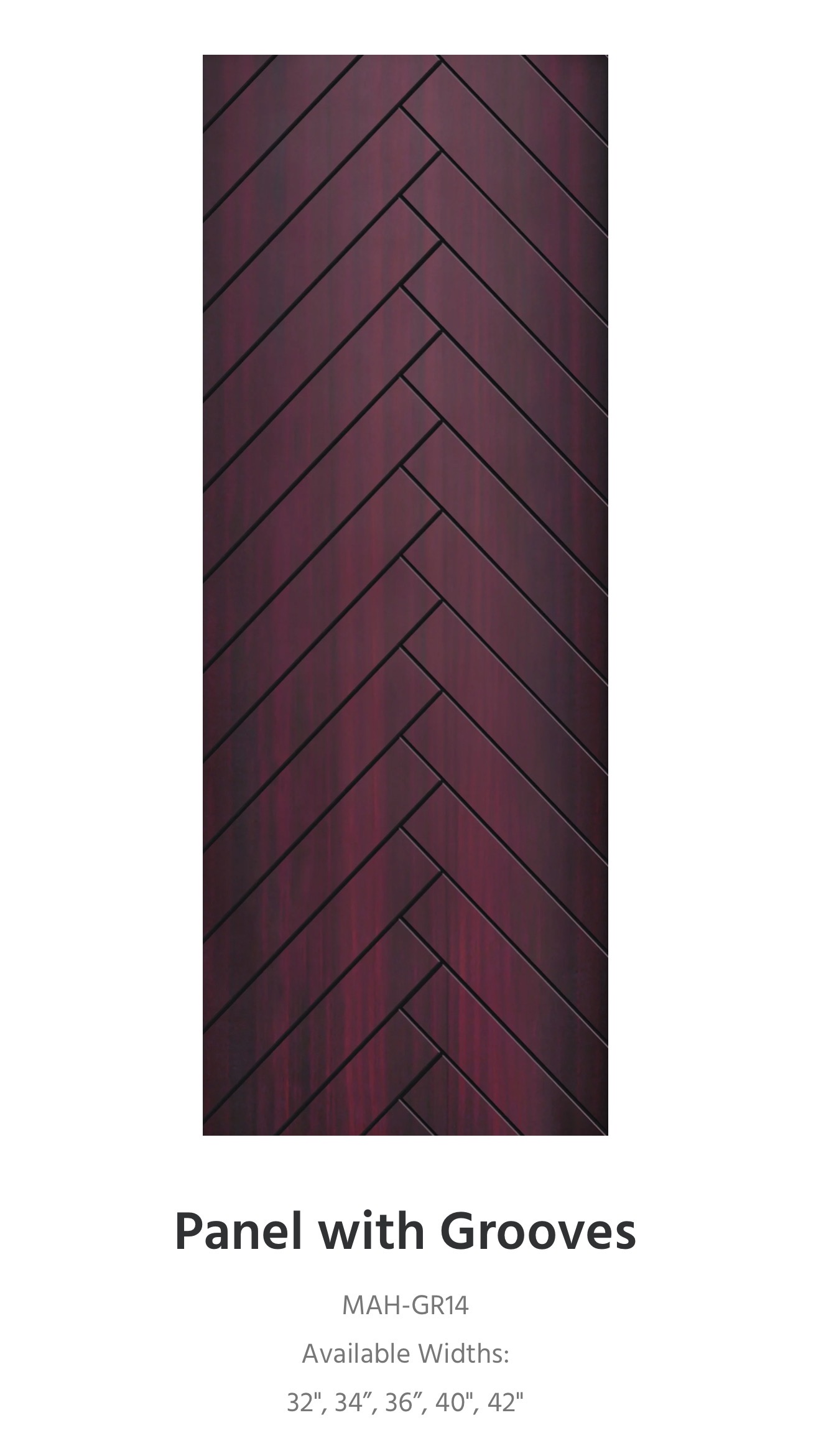 Fiberglass door slab sample 60 — available through Trust Build Ontario