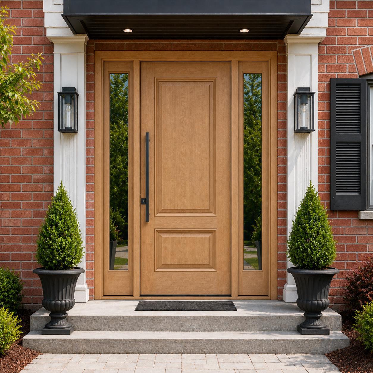 Fiberglass Doors installed by Trust Build Windows and Doors in Ontario